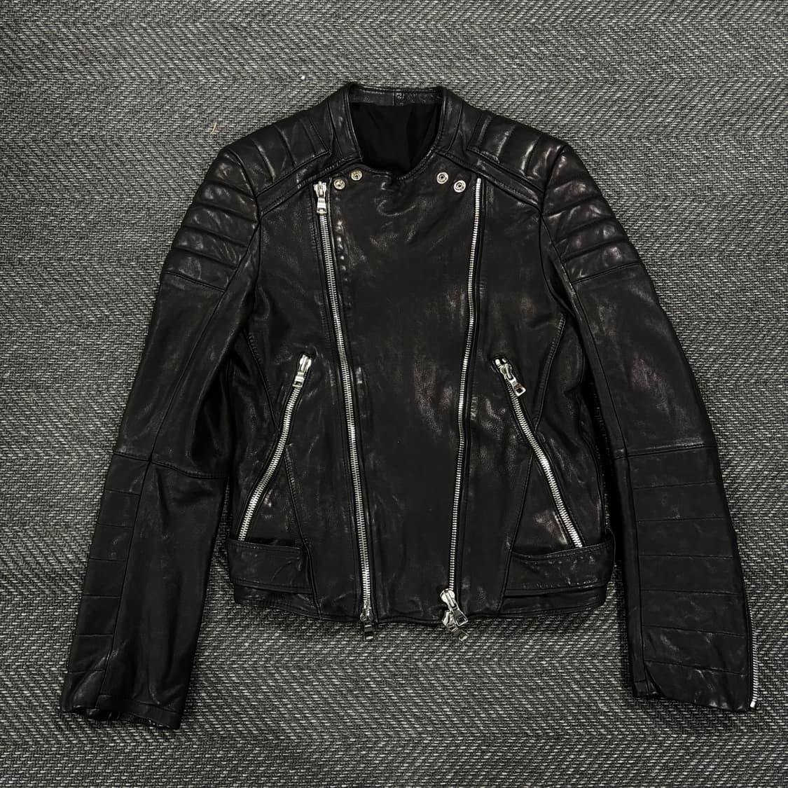급처 발망 스타일 바이커 램스킨 자켓 상품이미지1