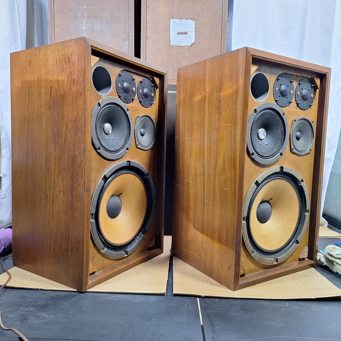 산수이 SANSUI SP-2002 궤짝 빈티지 스피커 12인치 대형 카페 상품이미지3