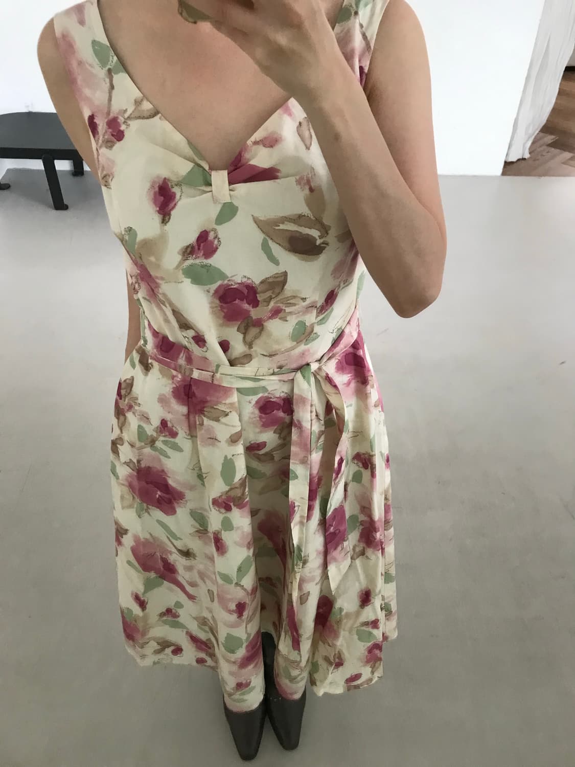 vintage flower pattern one-piece 상품이미지5