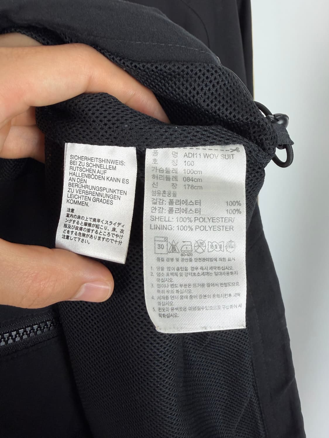 a507) 아디다스 빅로고 바람막이 자켓 상품이미지5