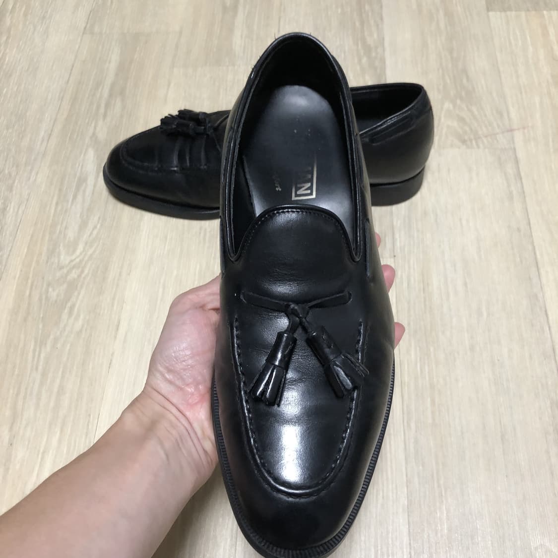 (250 / US 7) 포스트맨 By 풋티지 브라더스 시티 로퍼 블랙 상품이미지2