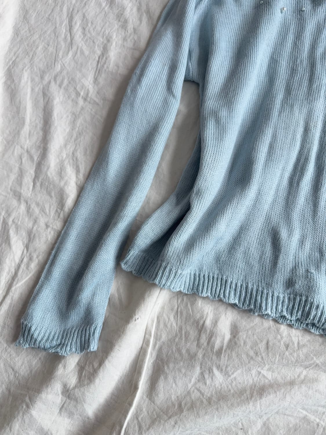 엑시즈팜 스카이블루 러블리 니트 상품이미지2