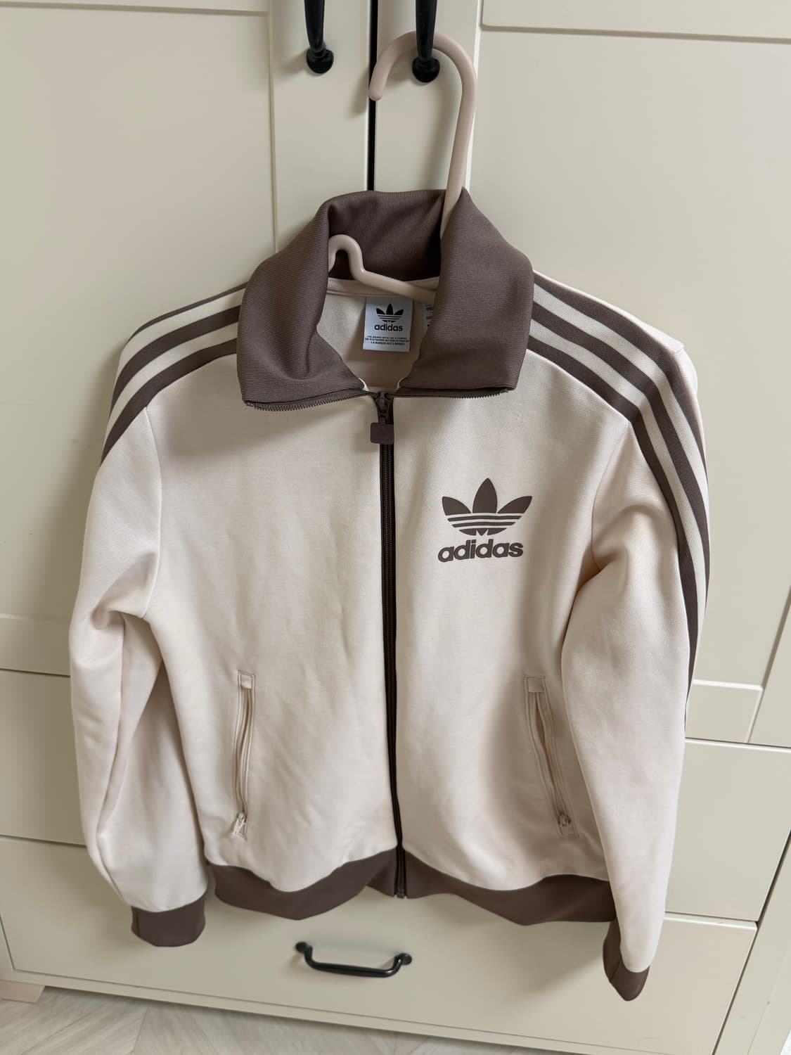 (W) 아디다스 베켄바우어 트랙탑 원더 화이트 트레이스 브라운 상품이미지1