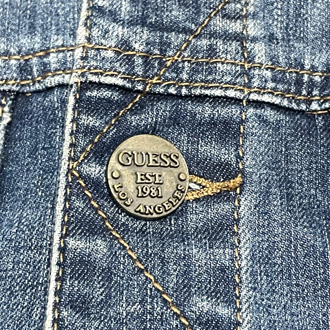 게스 중청 데님자켓 여성M  상품이미지4