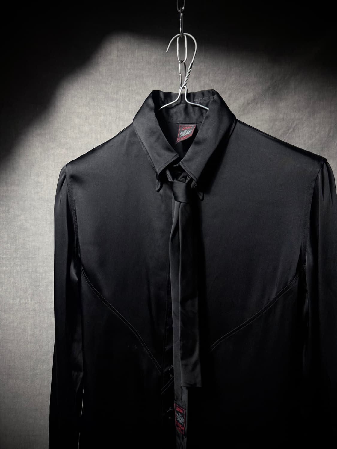 JPG 02SS Classique The Tie Satin Shirt 상품이미지4