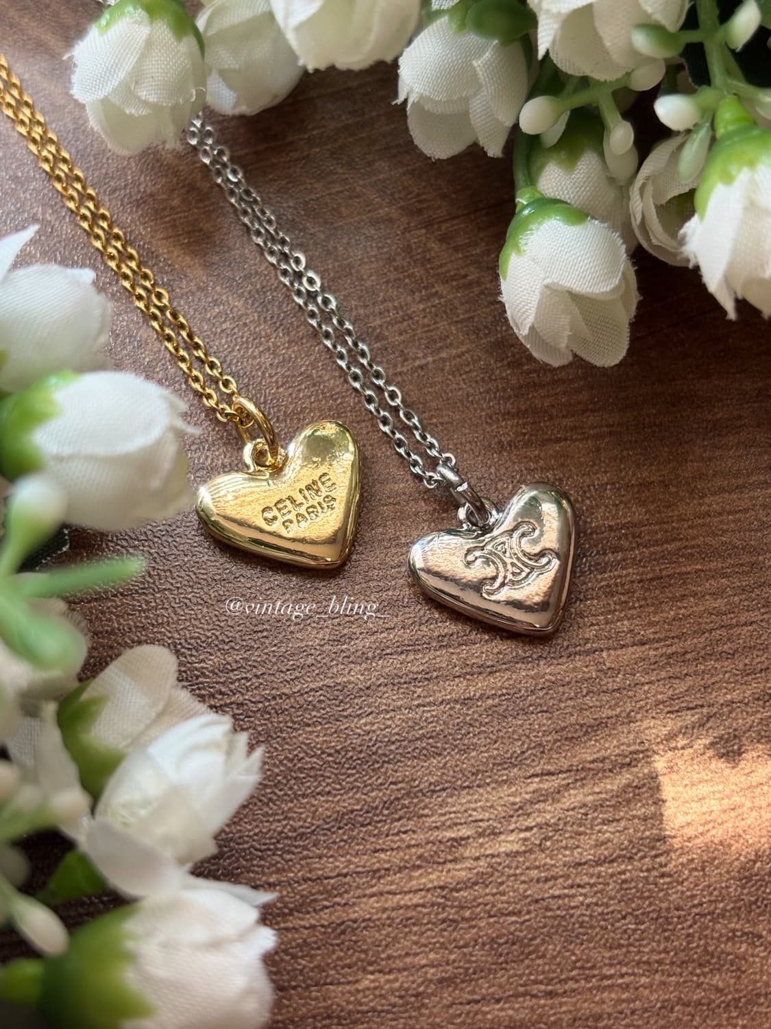 셀린느 트리옹프 하트 목걸이 상품이미지3