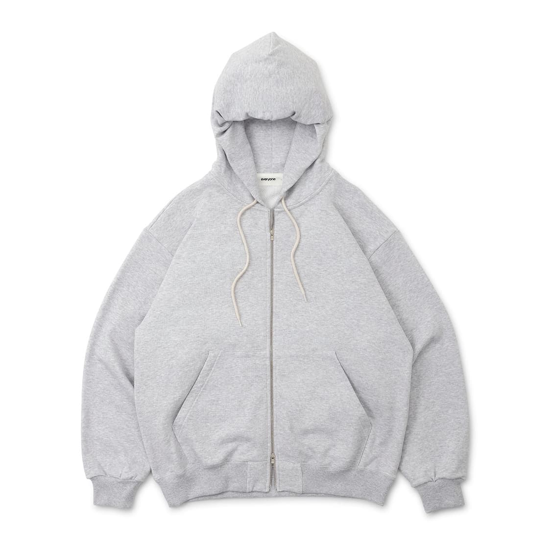 everyone 에브리원 도쿄 럭셔리 코튼 집업 후디 그레이 상품이미지1