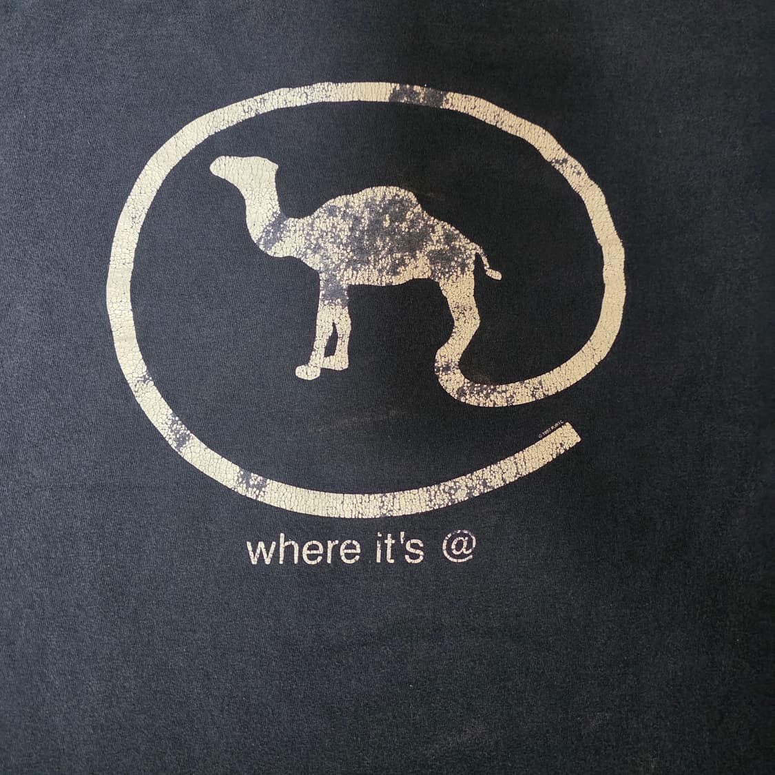 [XL] 90s 카멜 where it's@ 빈티지 티셔츠 ver. 블리칭 상품이미지3