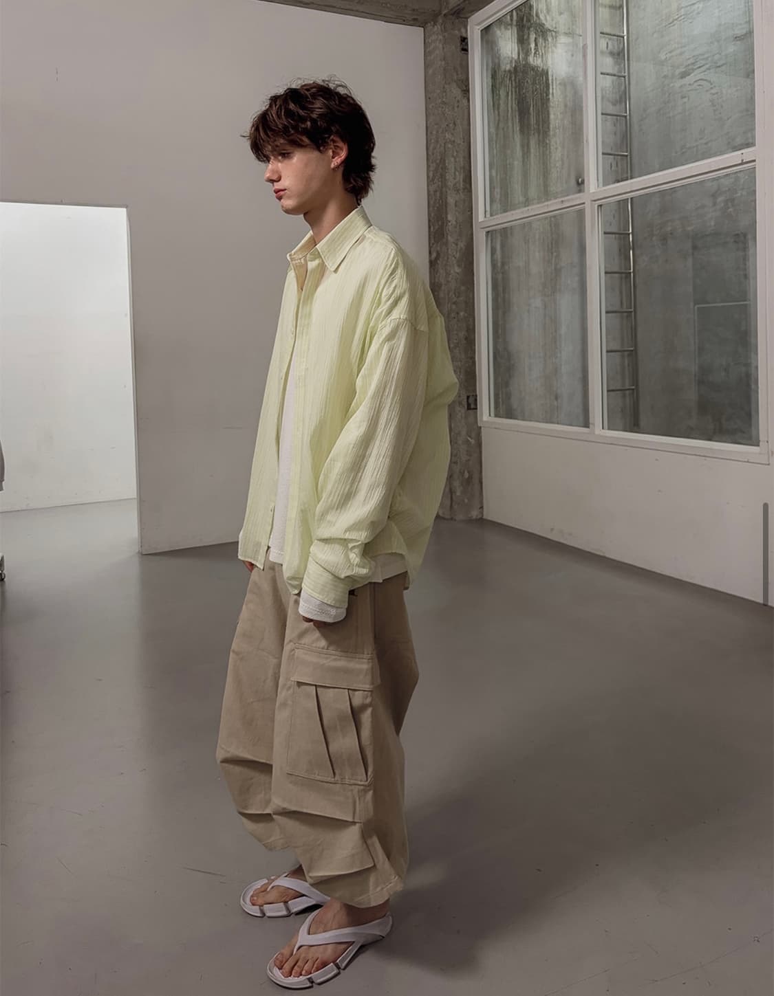 논노드 사이드카고 쇼츠 베이지 2 Size 상품이미지3