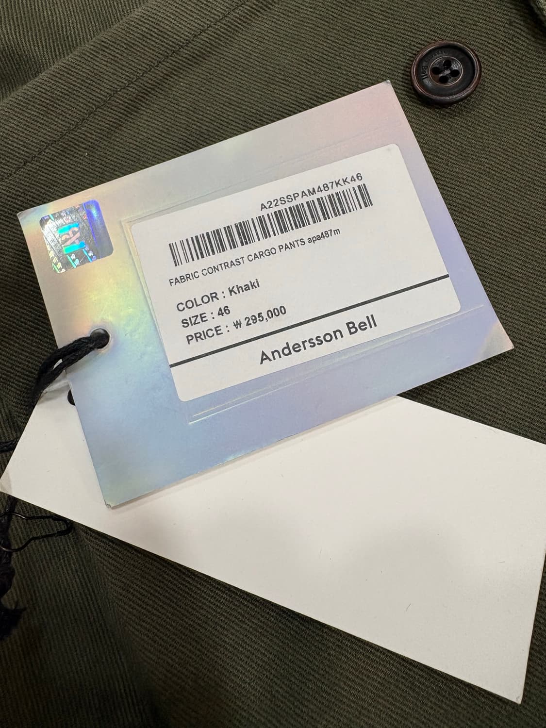 Fabric Contrast Cargo Pants 상품이미지10