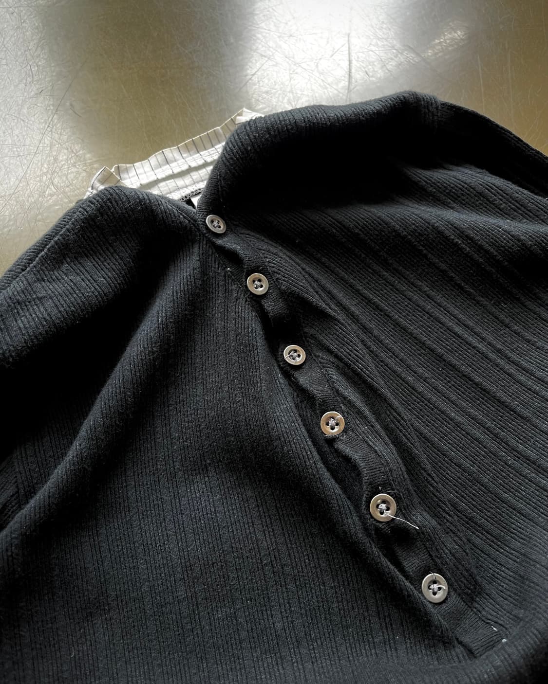 Jpn Vintage Stripe Docking Golgi Knit 상품이미지5