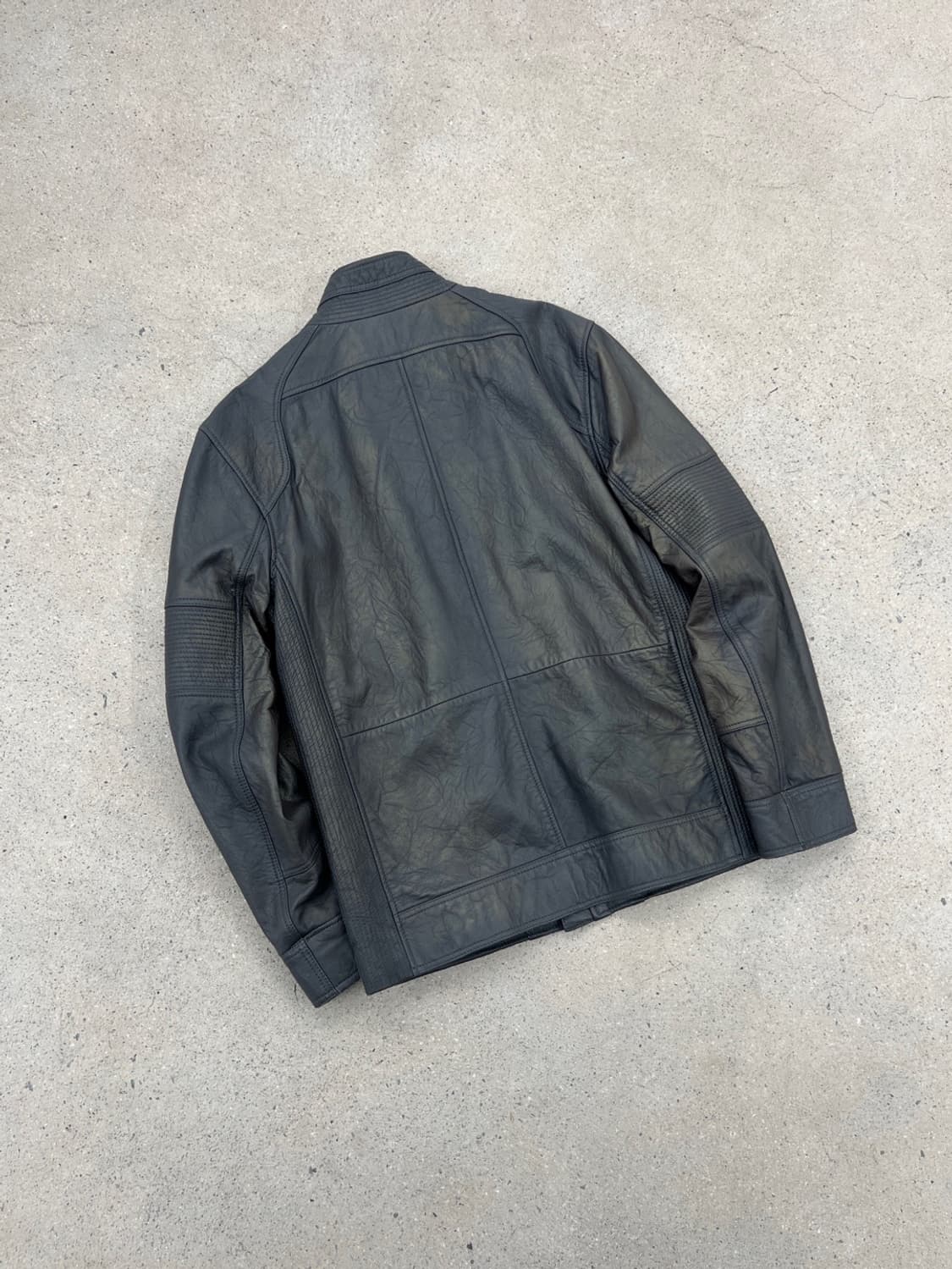 캘빈클라인 썬페이드 그레이 레더 자켓 상품이미지5