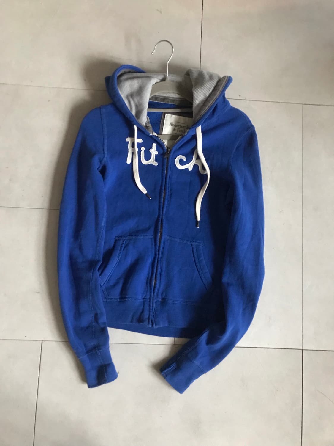 아베크롬비 블루 딱붙핏 후드집업 상품이미지8