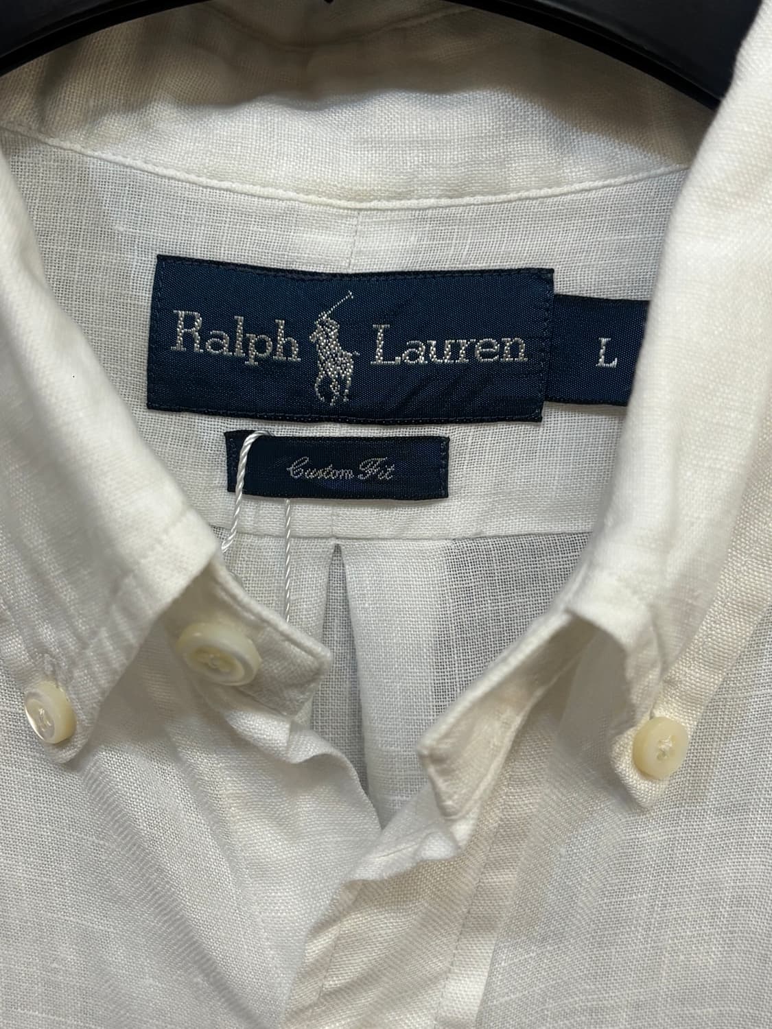 폴로 랄프 로렌 화이트 린넨 셔츠 상품이미지6