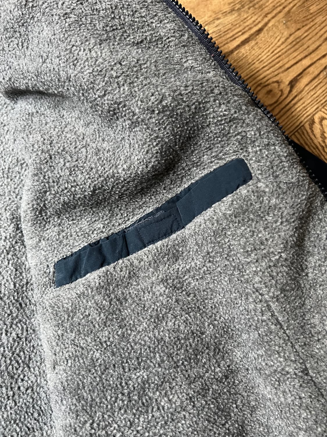 [L]에디바우어 플리스 라이닝 네이비 웜업 자켓 상품이미지7