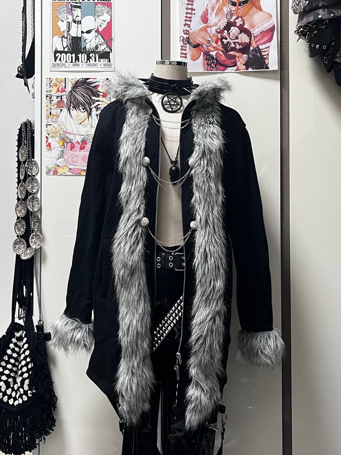 Deorart 디오라토 투웨이 지퍼 퍼 코트 상품이미지2