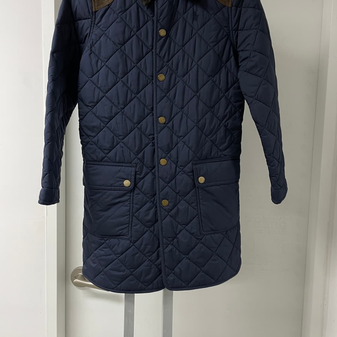폴로 랄프로렌 네이비 롱 퀄팅 자켓 L12-14(W) 상품이미지3