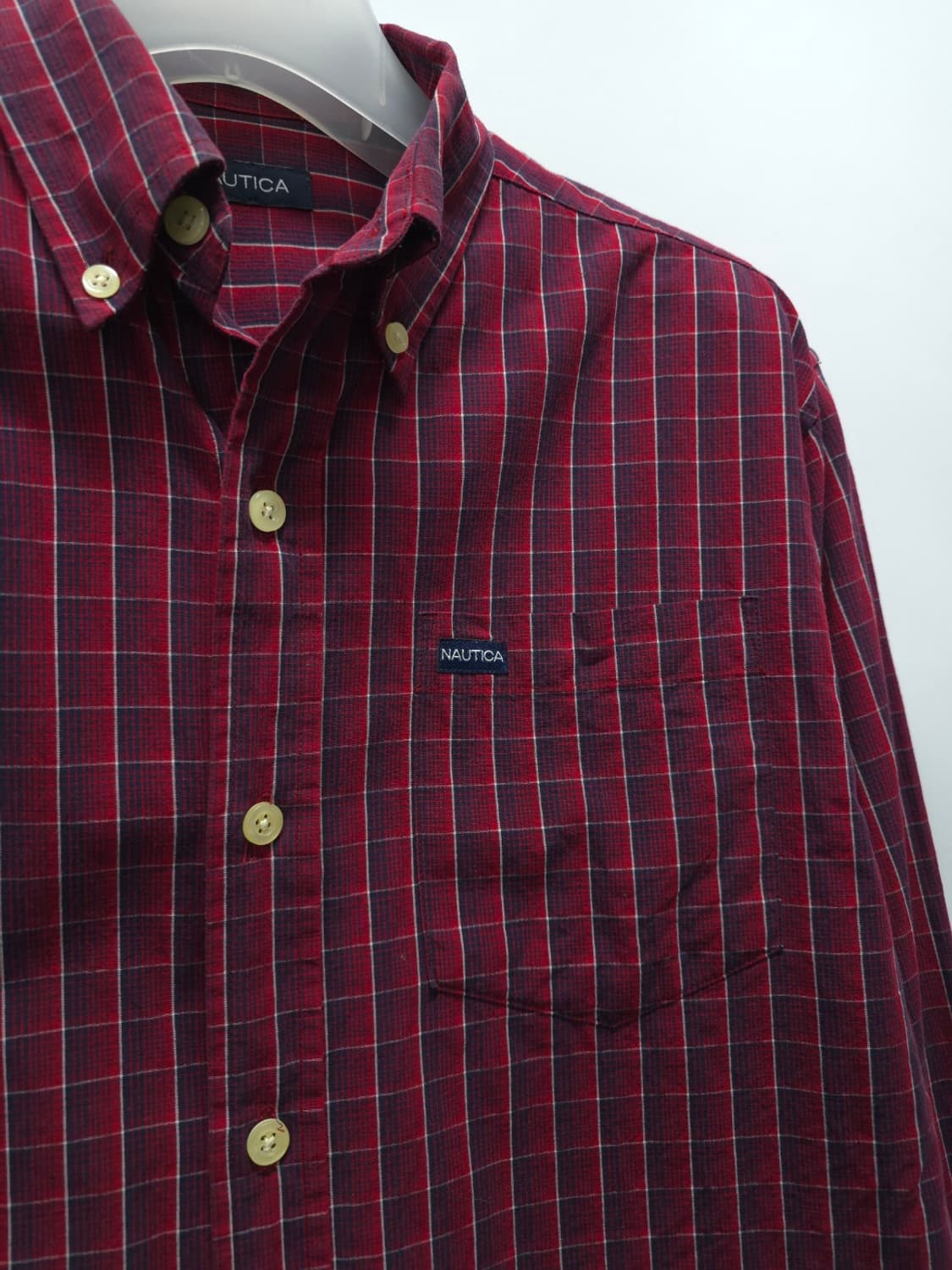 노티카(NAUTICA) 라벨로고 체크셔츠 ( 55~55반 ) 상품이미지4