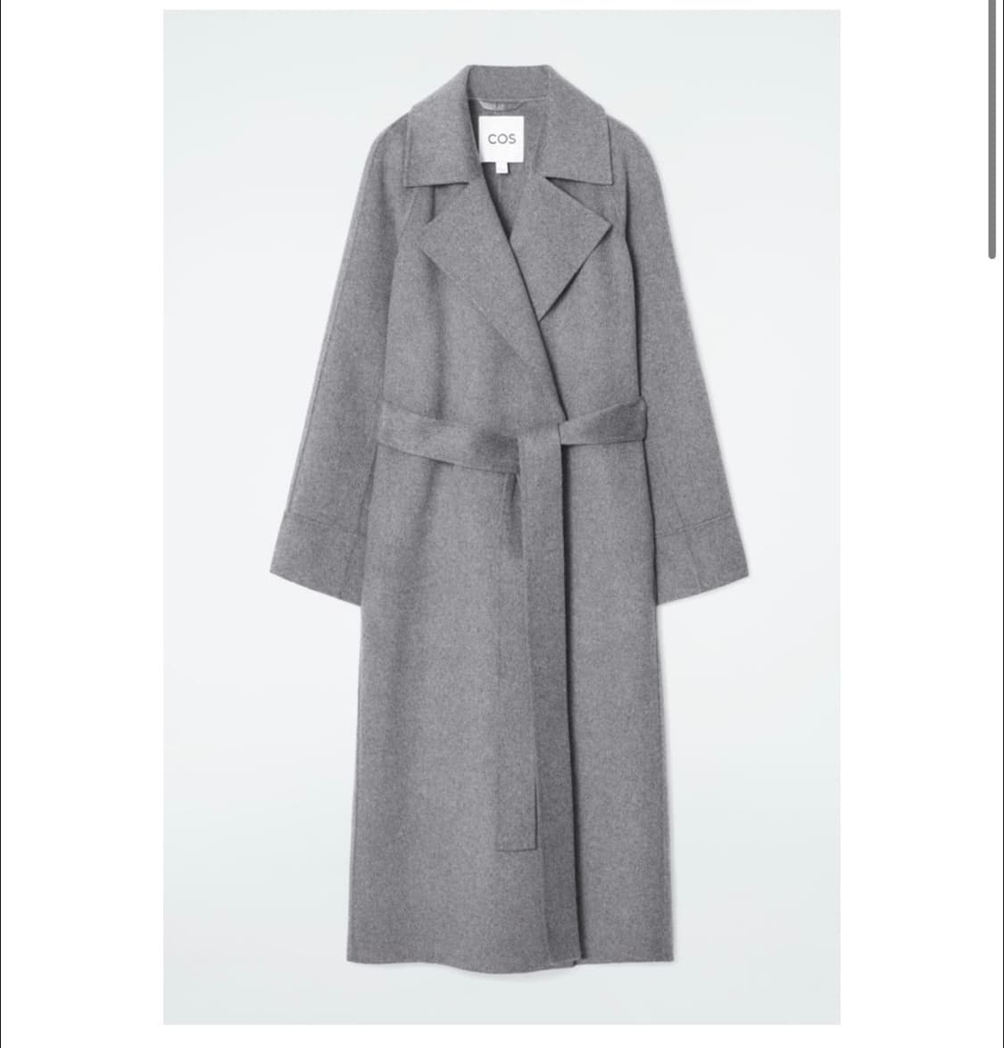 Cos 벨티드 더블페이스 울 코트 상품이미지1