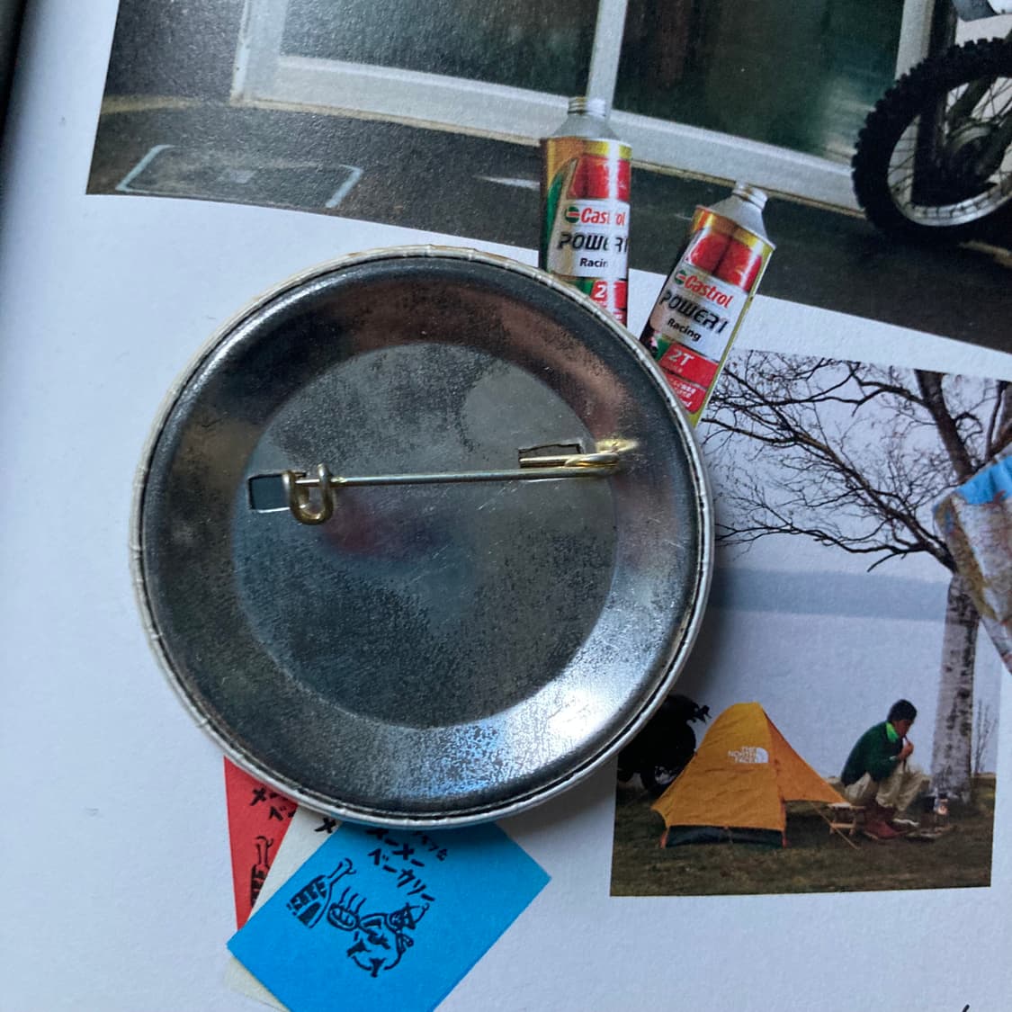 빈티지 I LOVE VERMONT 러브 프린팅 핀 버튼 뱃지 프로치 상품이미지2