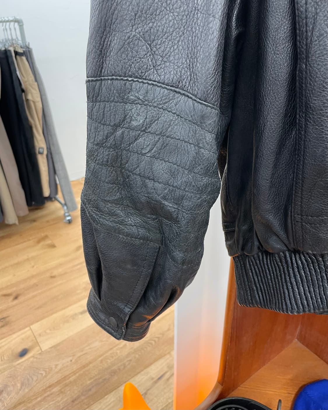 Gianni Versace 베르사체 레더 봄버 자켓 상품이미지8