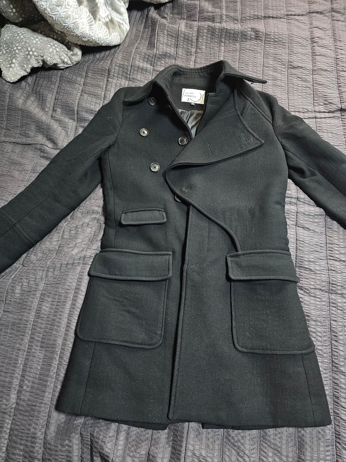 아이러니 포르노 언밸런스 더블 코트 상품이미지1