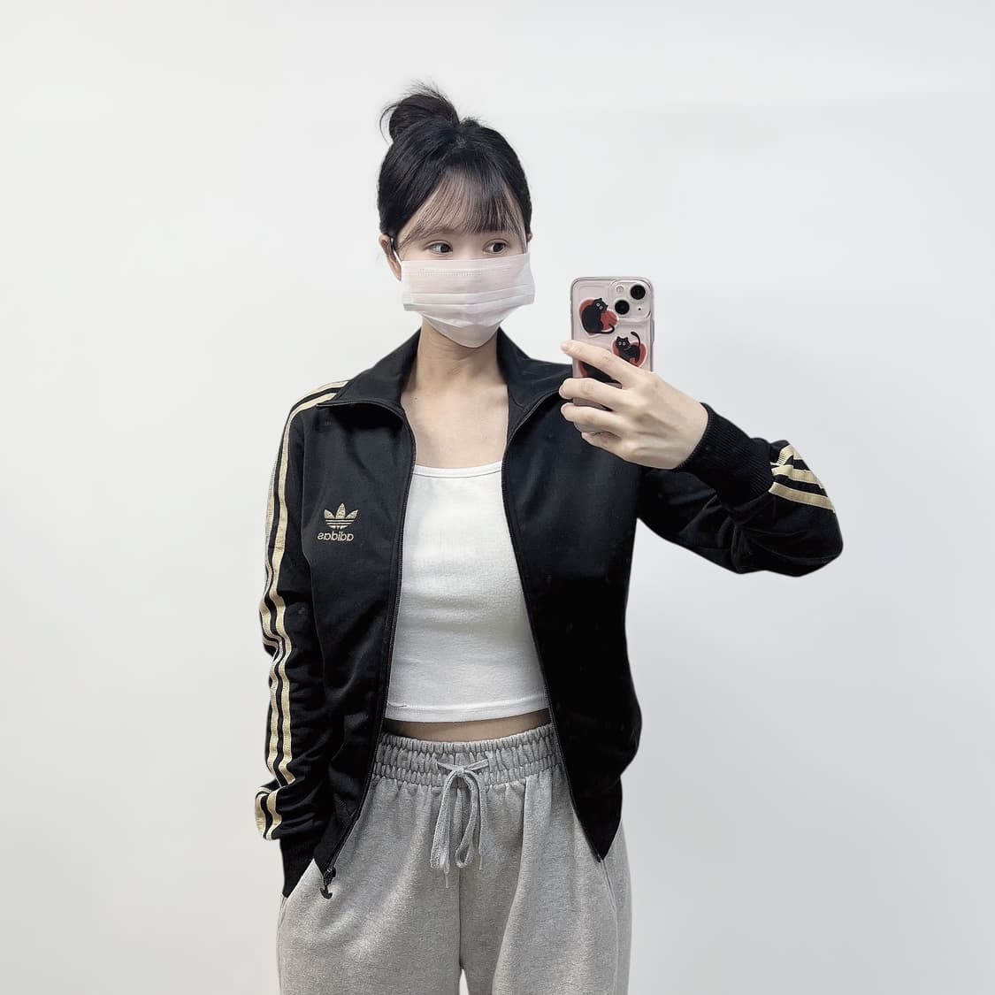 아디다스 파이어버드 트랙탑 져지 블랙 골드 상품이미지1