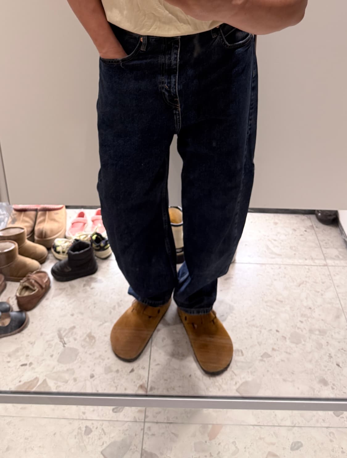 [32] 1회착 자라 zara 벌룬핏 데님팬츠 상품이미지6