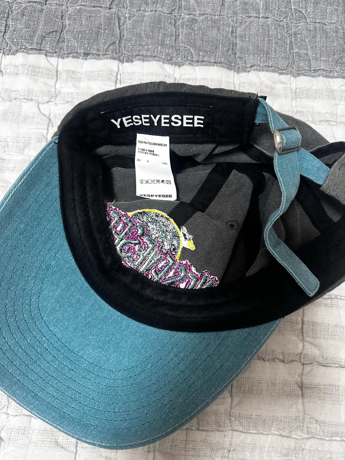 YESEYESEE 예스아이씨 일자챙 볼캡 빈티지캡 패널캡 상품이미지2