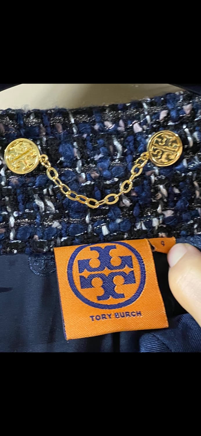 토리버치 트위드 코트 자켓 네이비 55 상품이미지4