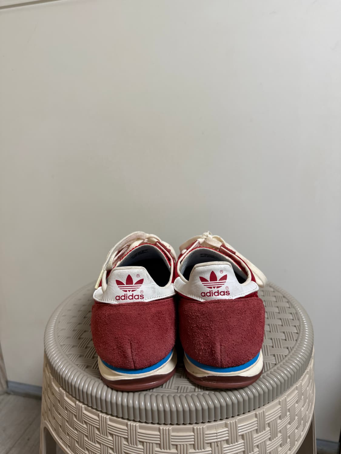 빈티지 아디다스 레드 스니커즈 265 상품이미지5
