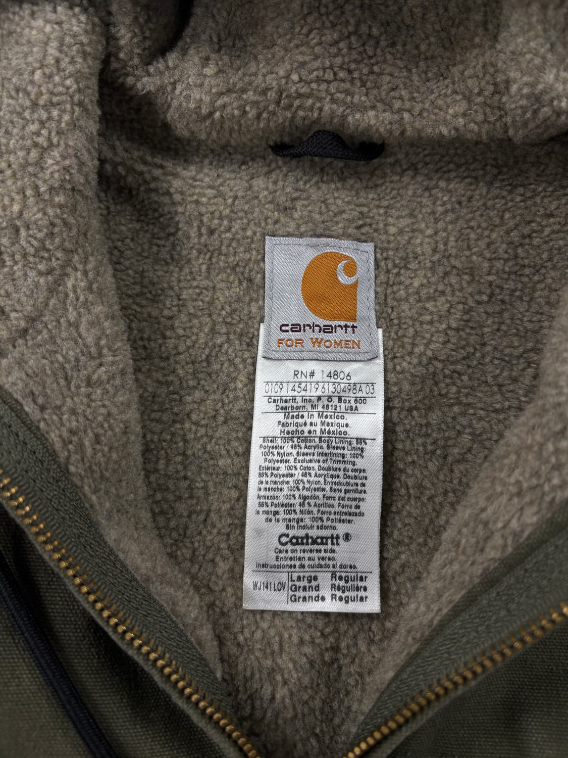 Carhartt Sherpa-Lined Duck Jacket 상품이미지3