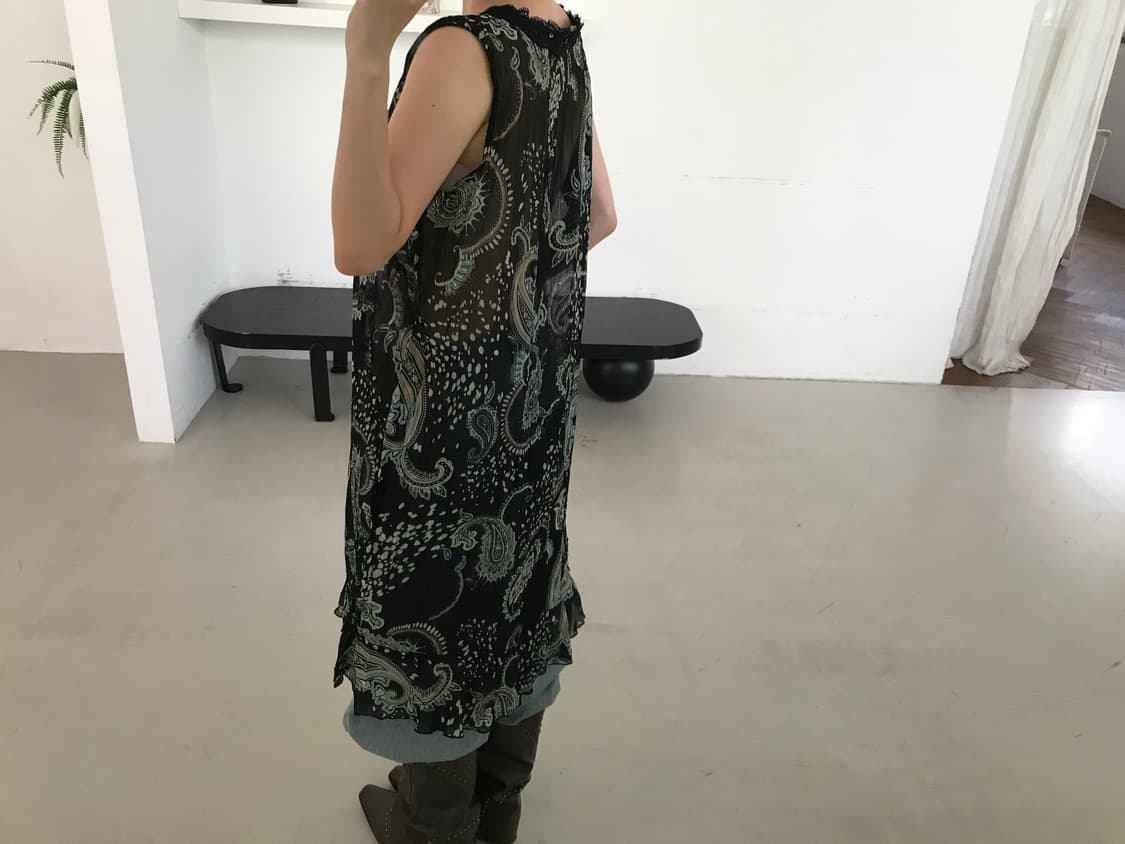 vintage paisley lace one-piece 상품이미지5