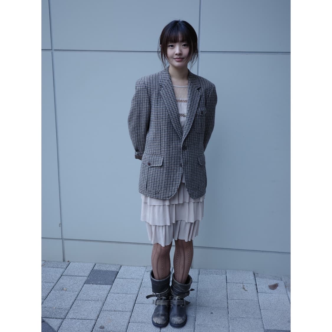 빈티지 베이지 드레스 원피스 상품이미지5