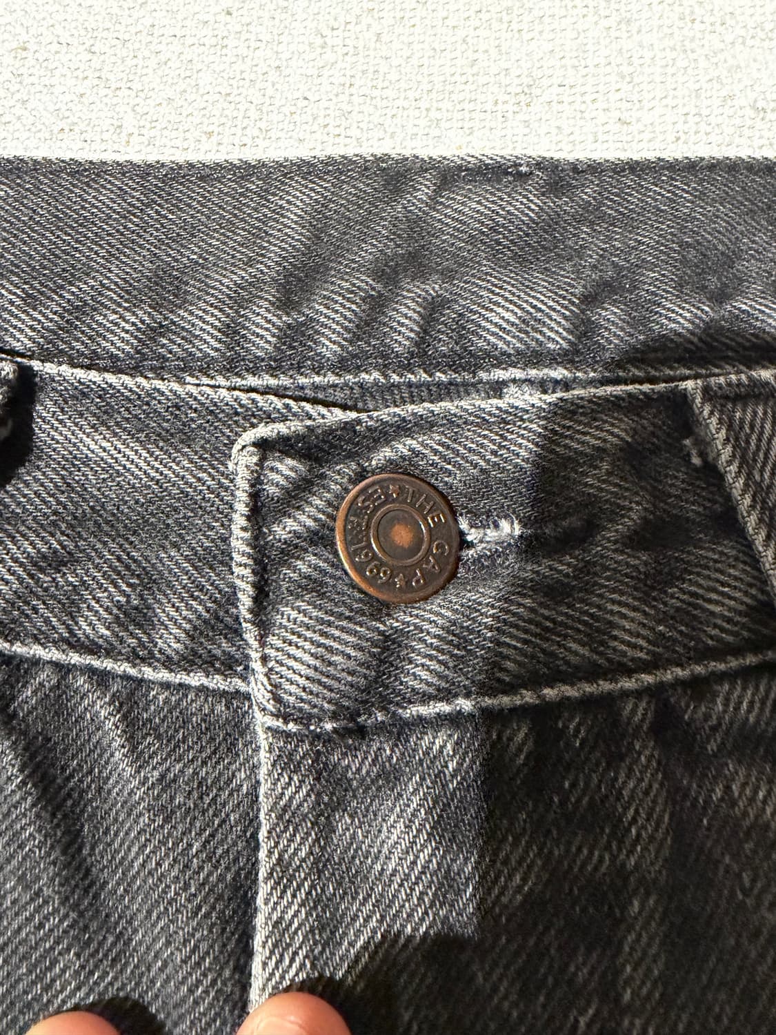 90s OLD GAP Black denim pants 상품이미지2