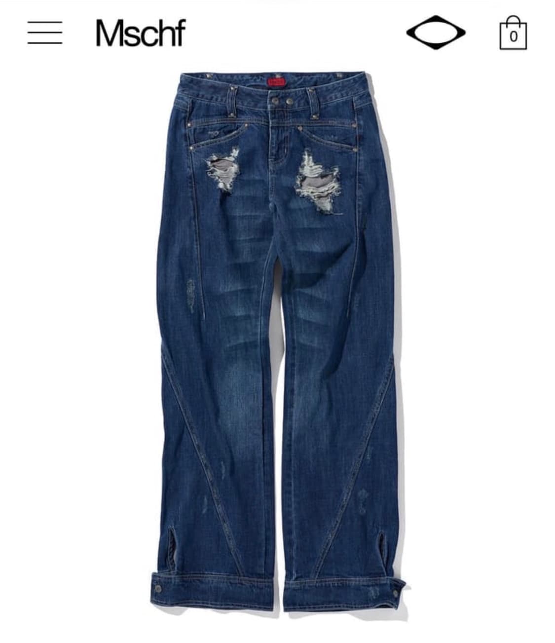 미스치프 아나토미 다크블루 데님팬츠 상품이미지1