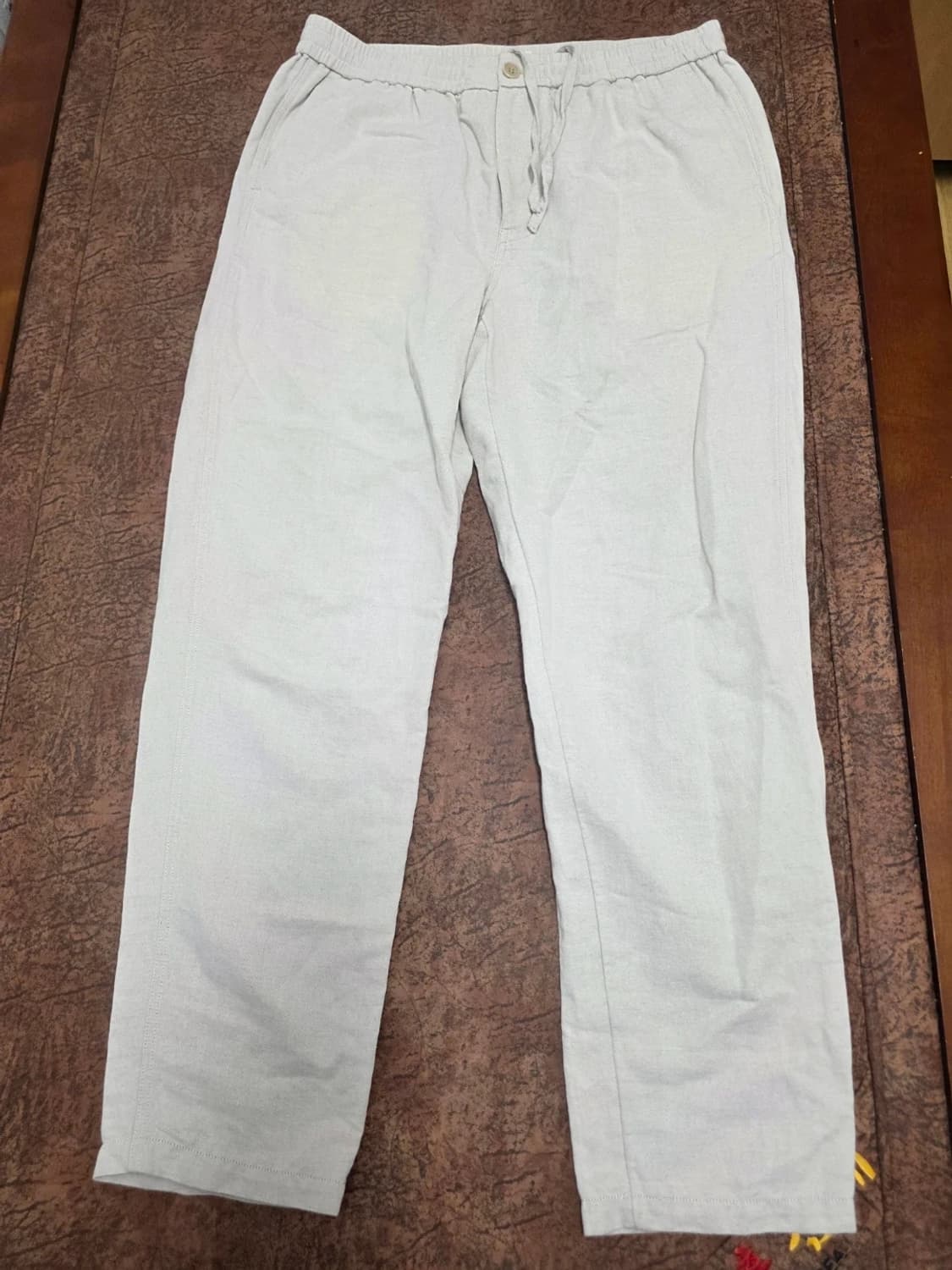 아르켓 린넨 혼방 밴딩 팬츠 34 상품이미지1