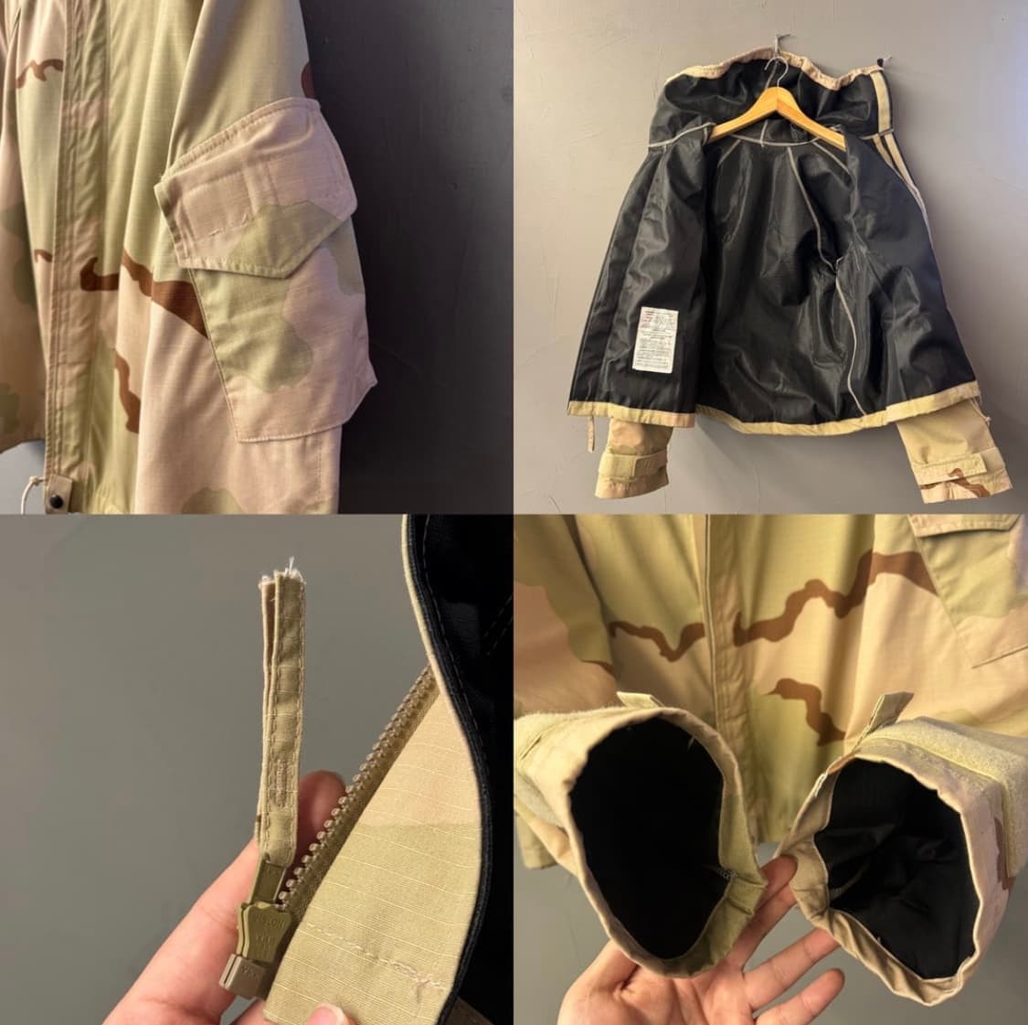 Us army 미군 화생방 자켓 데저트 카모 (XL-XXL) 상품이미지6