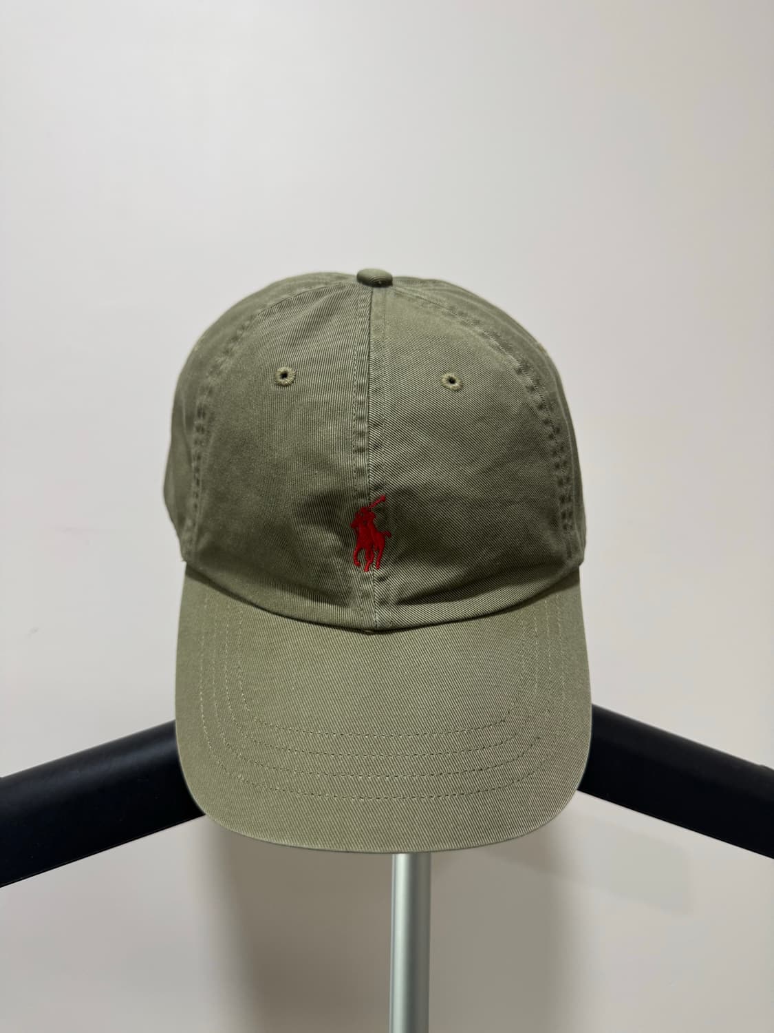 폴로 00‘s 피그먼트 카키 볼캡 상품이미지1