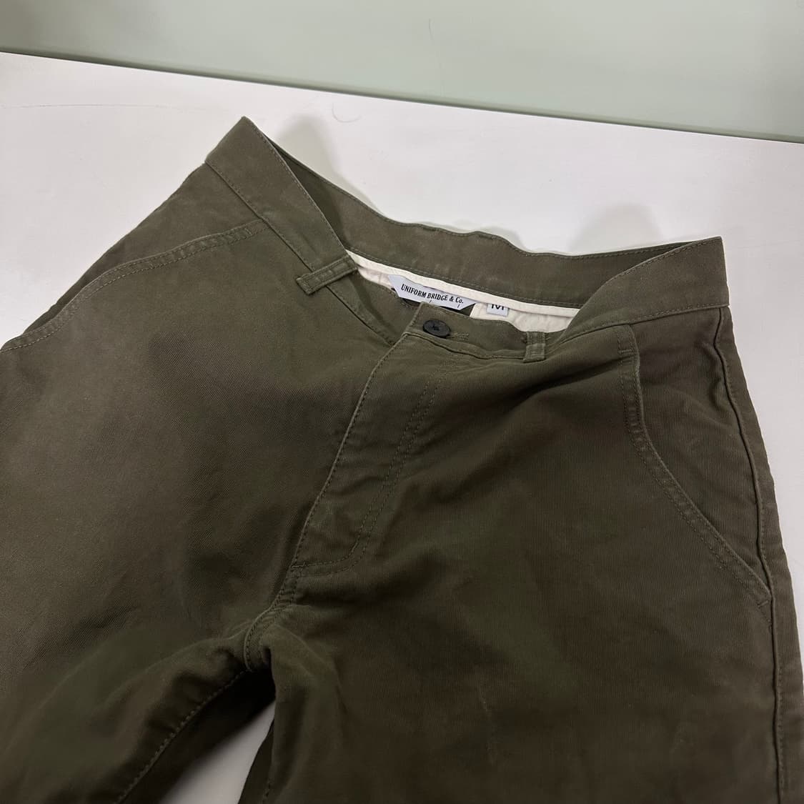 M 유니폼브릿지 카키 레귤러핏 워크팬츠 상품이미지1