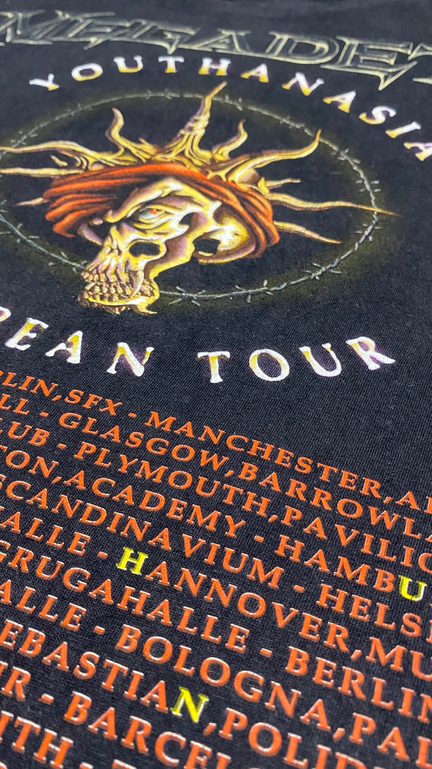 빈티지 90s megadeth 메가데스 밴드 티셔츠 2xl xxl 상품이미지6