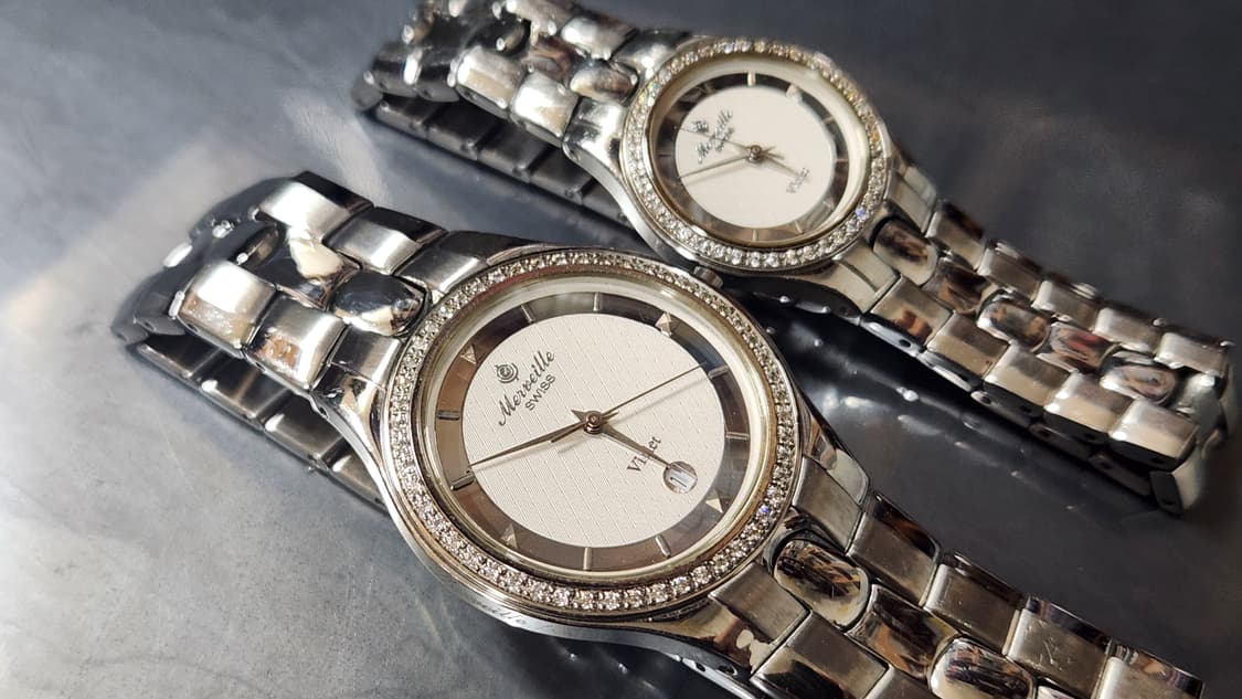 빈티지 메르베이 커플시계 상품이미지2