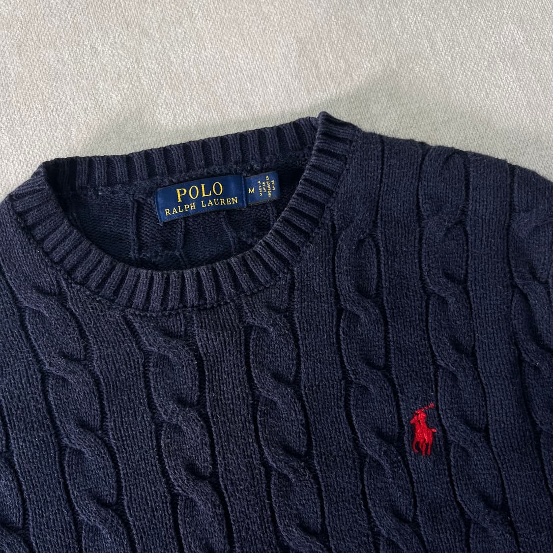 95 폴로랄프로렌 꽈배기 네이비 니트 상품이미지2