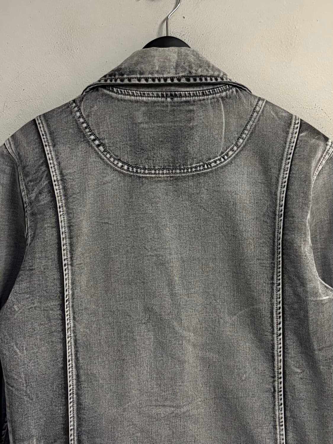 CAVARIA grey denim riders jacket  상품이미지6