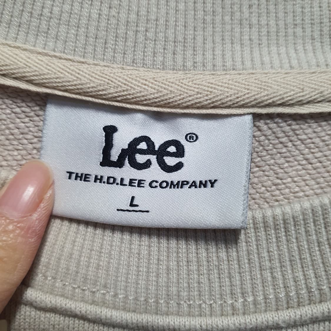 Lee 리 반팔 티셔츠 아이보리  상품이미지4