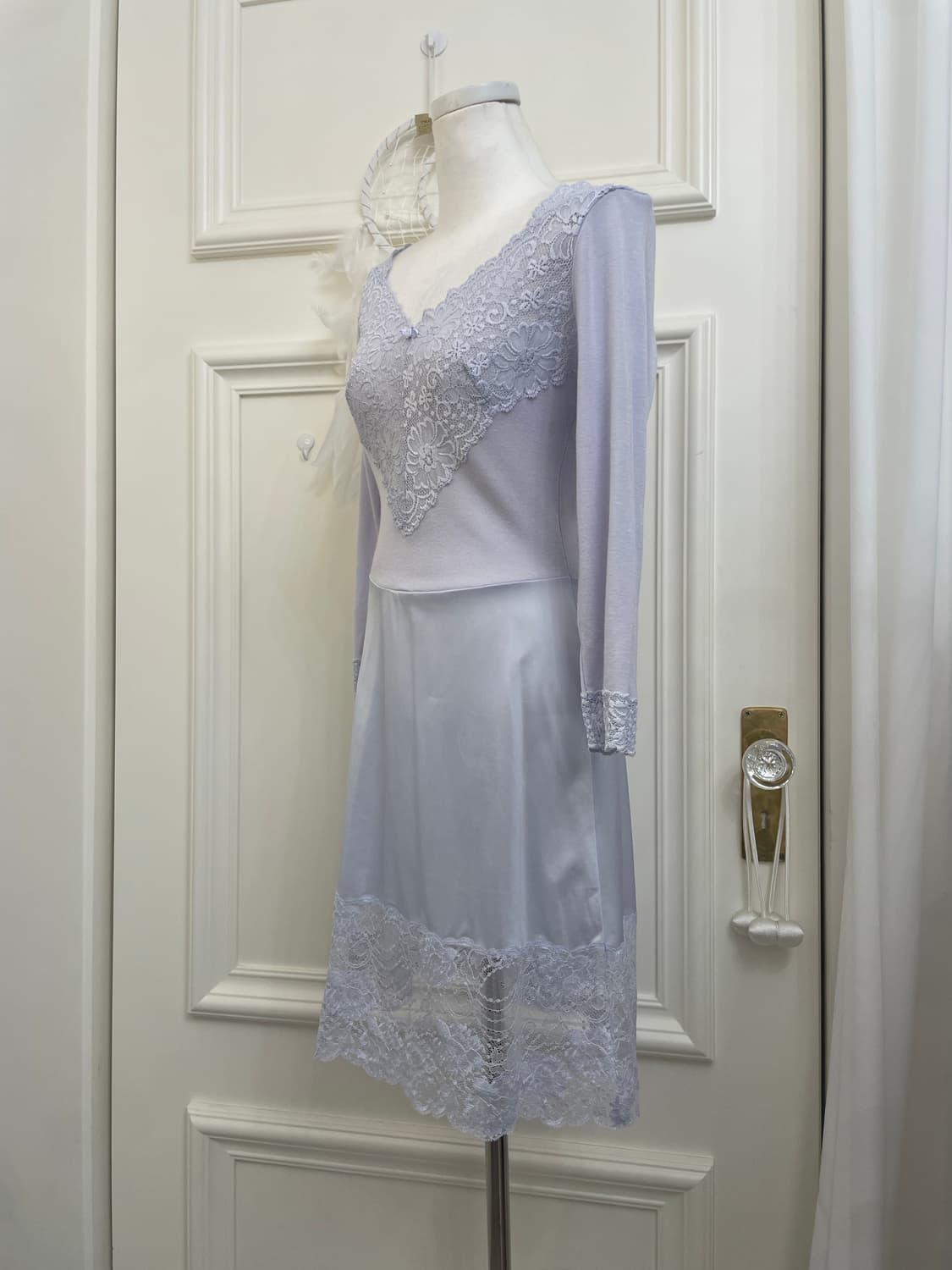 blueberry basic open cardigan&lace slip 상품이미지6