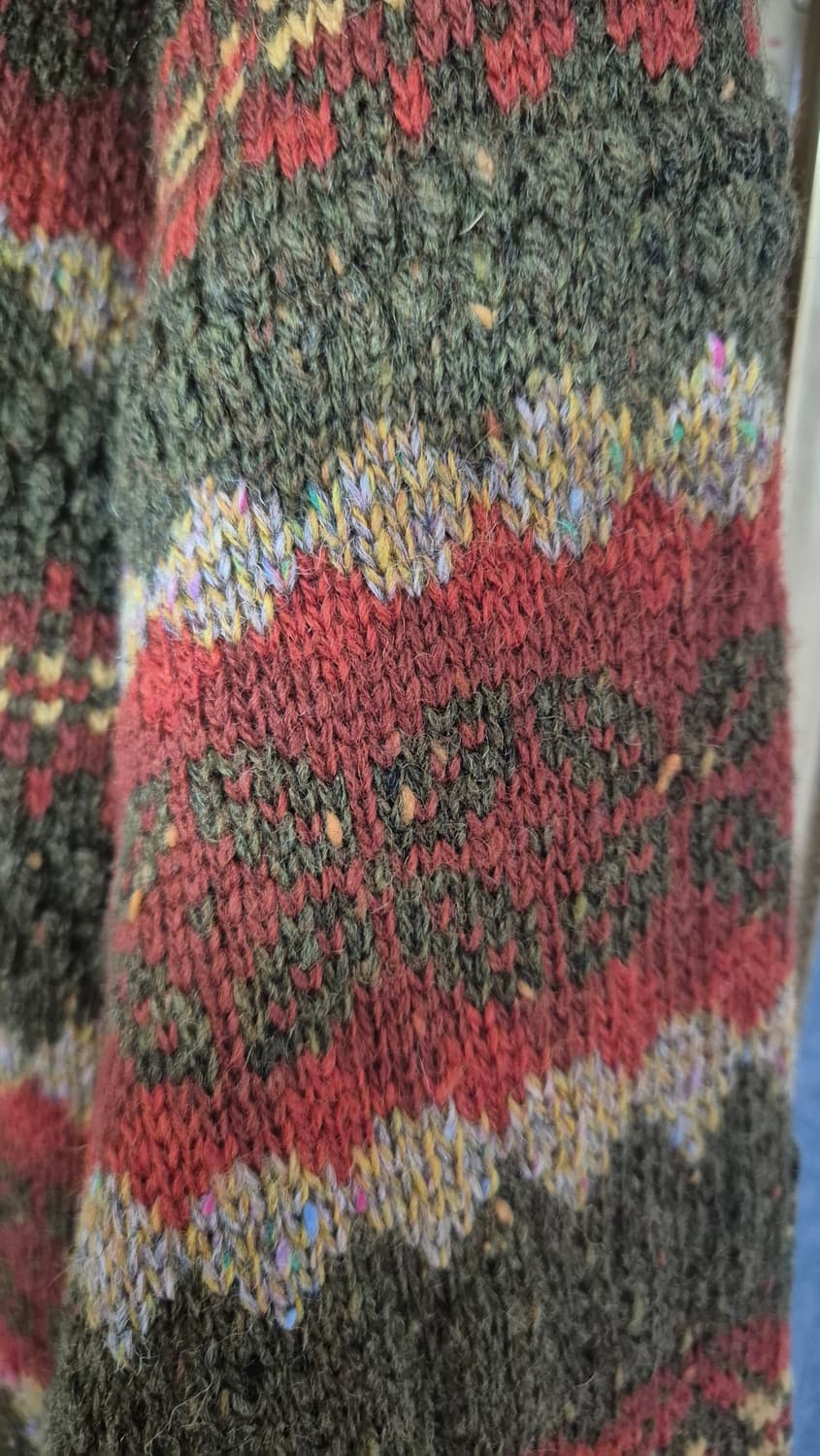 해리스 윌슨 70~80년대 페어아일 울 가디건 상품이미지5