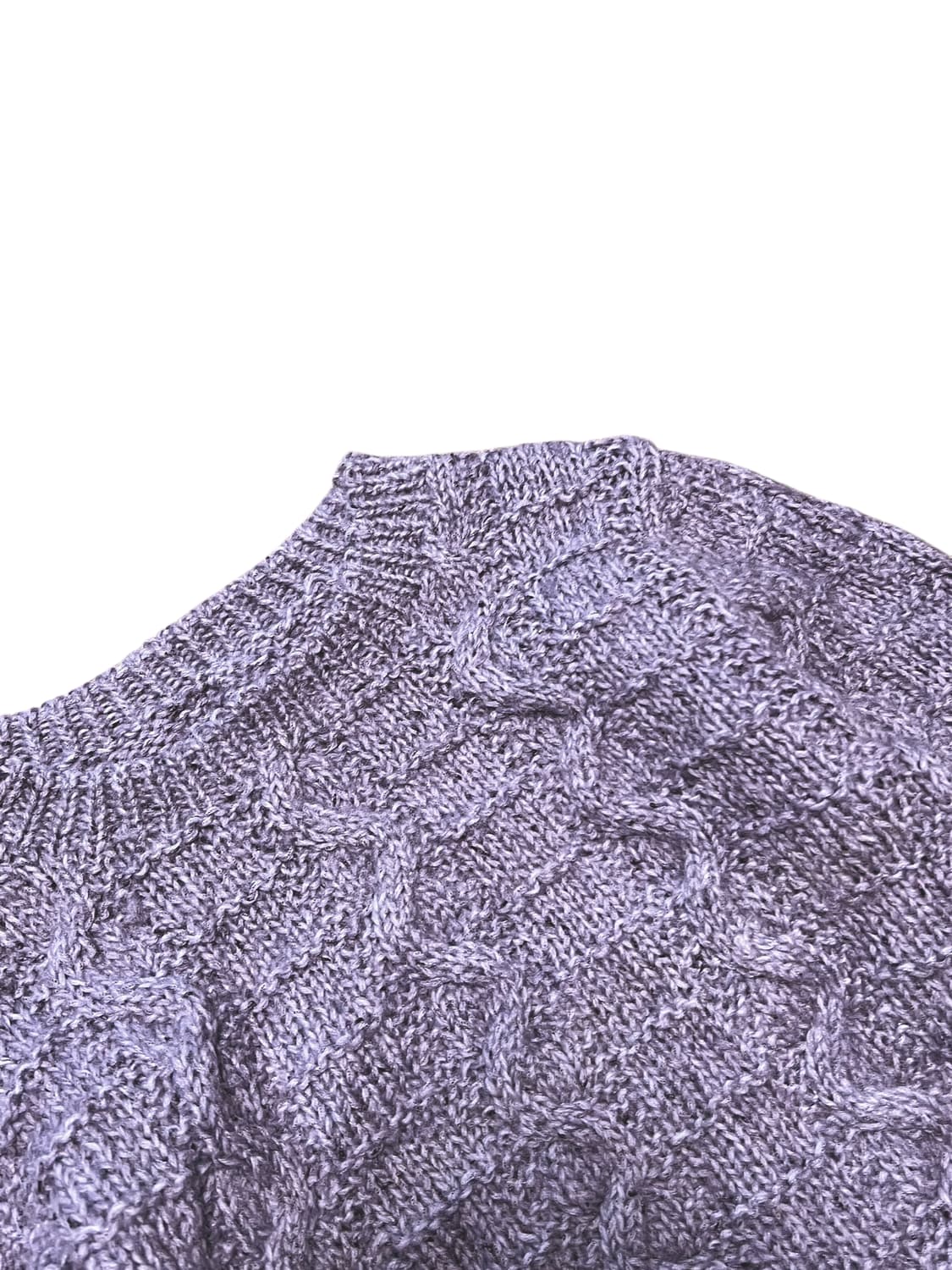 물결 반크롭 니트 상품이미지2