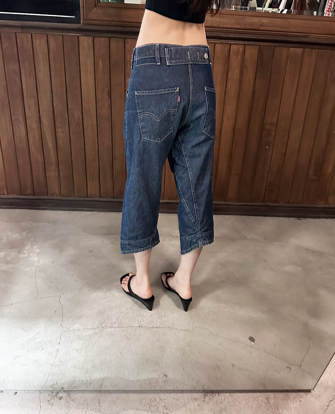 LEVI'S engineered cropped cinch back 상품이미지1