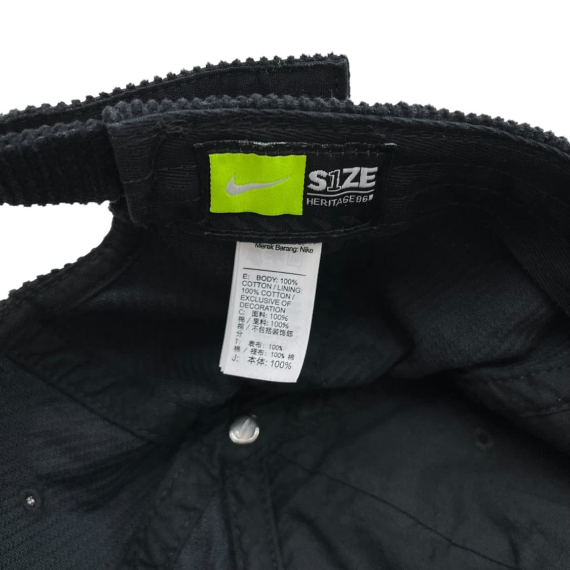 나이키 코듀로이 블랙 볼캡 상품이미지8